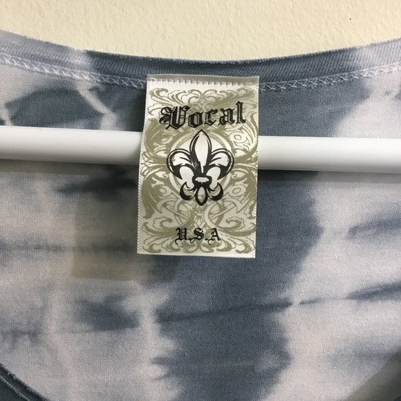 Unique Vocal tie dye handkerchief beaded dress - Picture 9 of 11